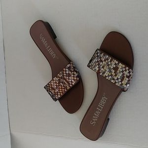 Sam&Libby sequin sandals SZ 8.5 NWOB